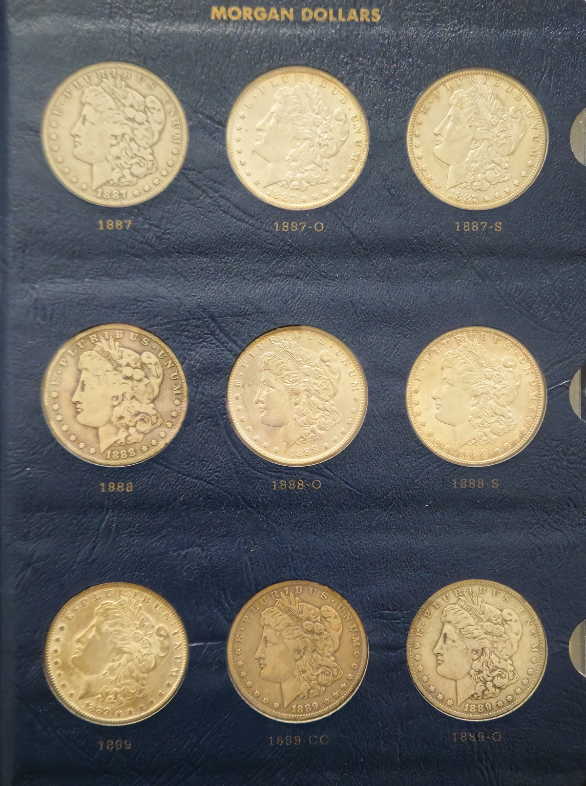 Morgan Silver Dollar Collection 1878–1921 - 96 Coins - 13 Carson City - Near Complete