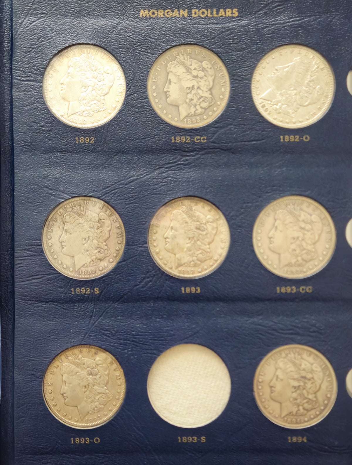 Morgan Silver Dollar Collection 1878–1921 - 96 Coins - 13 Carson City - Near Complete