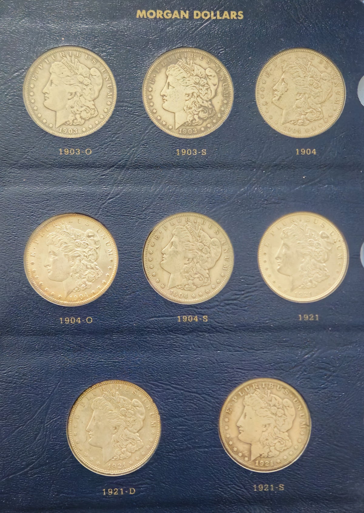 Morgan Silver Dollar Collection 1878–1921 - 96 Coins - 13 Carson City - Near Complete