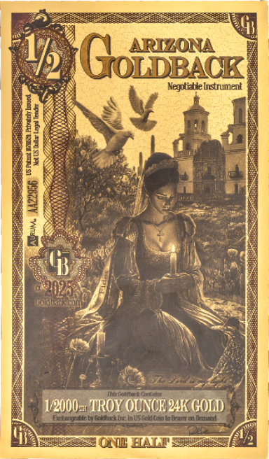 1/2 Arizona Goldback – Alpha Edition (Limited Series)