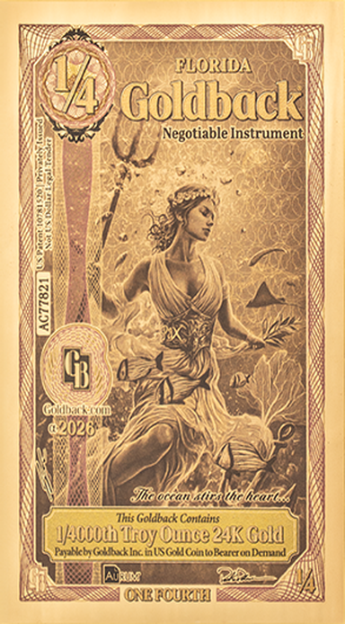 1/4 Florida Goldback