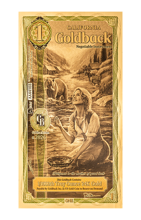 1 California Goldback Alpha Edition front
