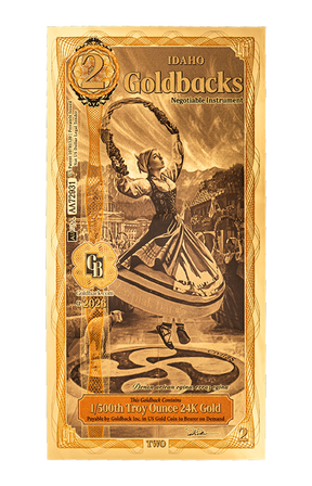 2 Idaho Goldback Alpha Edition front