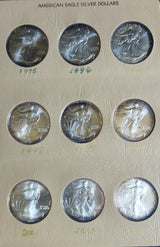 American Silver Eagle Collection 1986-2004 – 19 Coins