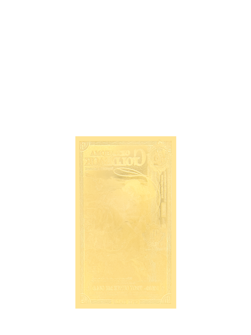 1/2 Oklahoma Goldback – Alpha Edition (Limited Series)