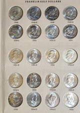 Complete Franklin Half Dollar Collection 1948-1963 – 35 Coins