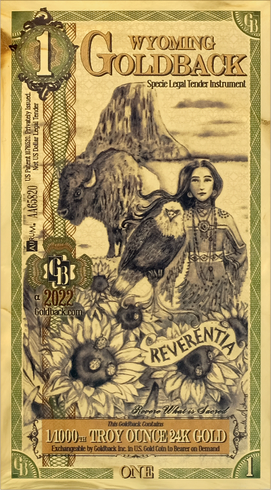 1 Wyoming Goldback – Alpha Edition (Limited Series)